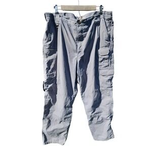 5.11 Tactical Mens Cotton Canvas Cargo Pants Grey Size 42x30 Utility Workwear